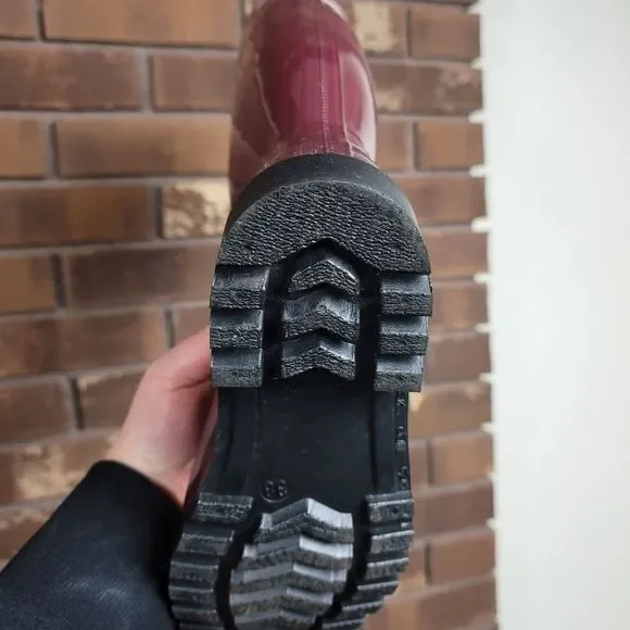 Burberry London authentic unlined tartan rainboot worn once purchased 2008 - Picture 13 of 16